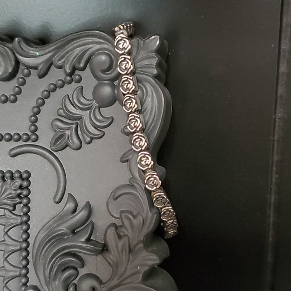 PZ Sterling Rose Link Bracelet - Picture 9 of 16